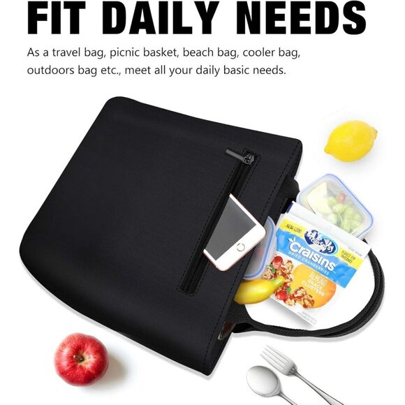 Insulated Lunch Bag for Women, Leakproof Thermal Cooler Tote for Work & College - Picture 6 of 7